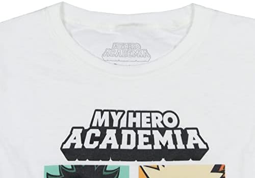 My Hero Academia Girls 'Shirt Plus Ultra! Deku Bakugo Shoto Todoroki Personagem Grid Kids Camiseta