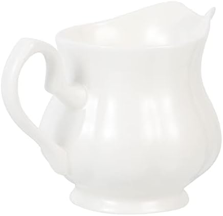 UPKOCH Coffee Creamer Creamer arremessador jarro de leite cerâmica com alça de porcelana fina porcelana Creme de café com leite com jarro de chá de molho xícaras de água Jar