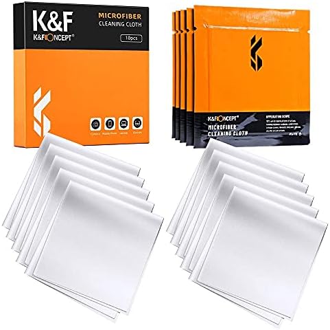 K&F Concept Microfibers Cleaning Cloths 30 pacote a vácuo individualmente Wap para lente de câmera/iPhone/computador/iPad/LED tela