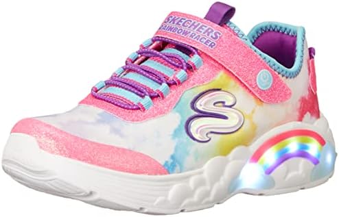 Skechers unissex-child Rainbow Racer Sneaker