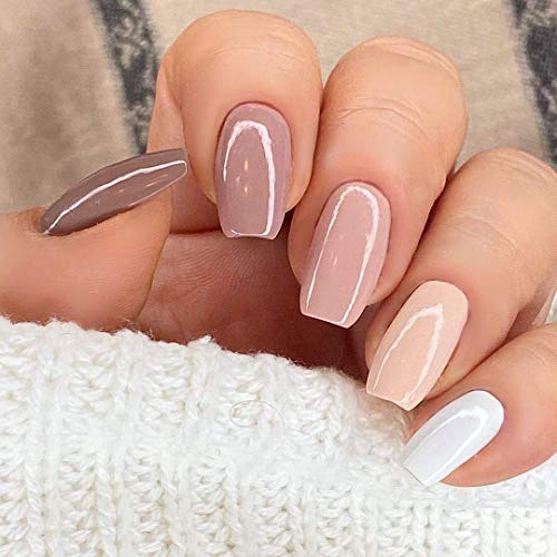 Kit de esmalte Vishine Gel - 6 cores Nudes clássicas Série natural Tom de pele, pigmentada pigmentada Diário Gel Shades