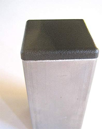 OGC - tubulação quadrada de 1/2 polegada para tampa de tampa de tampa de plástico Tubo de cadeira durável Plugues de acabamento de inserção de cadeira durável