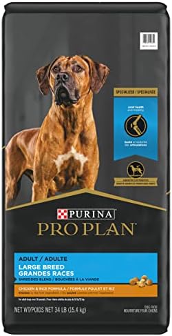 Purina Pro Plan Saúde articular alimentos de cães de raça grande, mistura ralada Fórmula de frango e arroz - 34 lb. bolsa