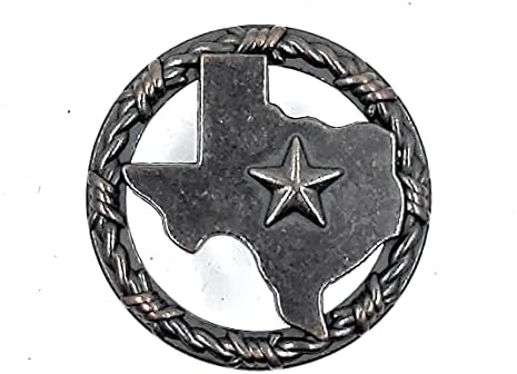 Estado do Texas com maçanetas de gabinete de estrela e arbusto conjunto de 8