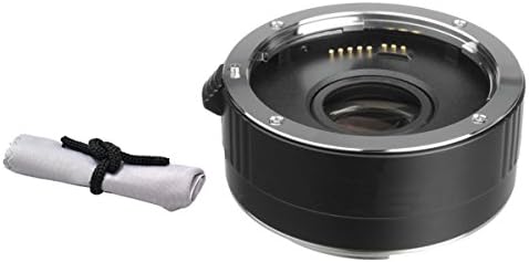 Canon EOS Rebel XS 2X Teleconverter + NWV Pano de limpeza de microfibra direta.