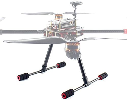 QWINOUT T Tipo T Tipo de equipamento de desembarque alto Skid Instale fibra de carbono para o drone da FPV Aérea Drone Wheelbase 700mm RC multopter