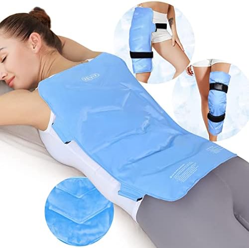 Revix Pacote de gelo do Hip Hip para alívio da dor de bursite e pacote de gelo de trás para lesões reutilizáveis