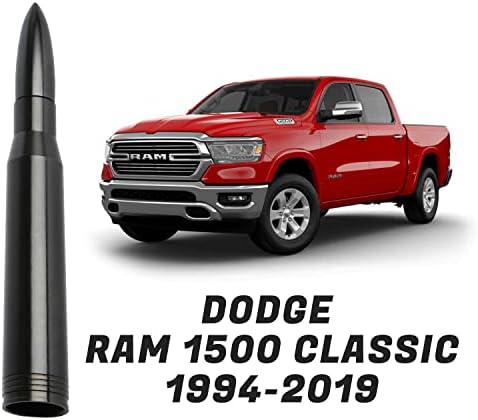 Antena curta de caminhão 50 Cal para Dodge Ram 1500 2500 3500 e Ford F-150 F-250 F-350 Super Duty Radio Antena Substituição