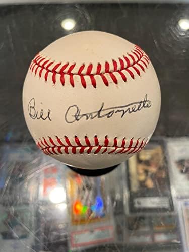 Bill Antonello Brooklyn Dodgers Single assinou o Baseball Official JSA - bolas de beisebol autografadas