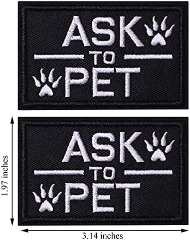 J.Carp 2 Pack Pet to Pet Dog Patches com o modo BEAST em patch tático