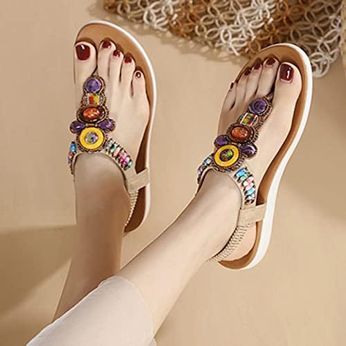 GUFESF Sandálias fofas para mulheres, mulheres de verão fechado sandálias casuais hollow out sandálias de cunha sapatos vintage