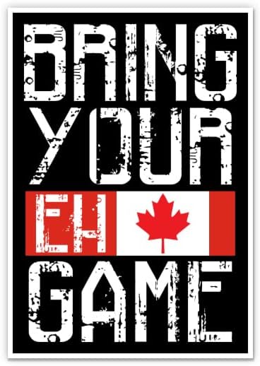 Traga seu EH Game Canada Adtenhor - Adesivo de laptop de 3 - Vinil impermeável para carro, telefone, garrafa de água - Decalque engraçado canadense