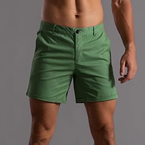 Shorts casuais masculinos de Wocachi 5 polegadas Cargo frontal chino shorts de verão, treino de verão, shorts de arco -íris magros