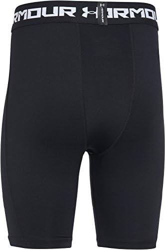 Under Armour Boys 'Armadura de Armadura Cermol Encontrado - Longo, Preto /Branco, Juventude