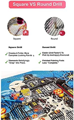 Bizben Diamond Paintings Animal Diy Diy 5D Diamond Painting Kit para adultos Praça redonda completa para decoração de parede