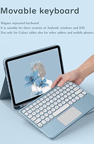 Caixa de teclado Henghui para Galaxy Tab A7 Caixa de teclado de 10,4 polegadas 2020 com touchpad CARTO CARELHO TENAS TENAS TENAS DE