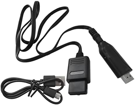 Adaptador de conversor HDMI Premium Cabo HDMI para plugue N64/GameCube/SNES e reproduzir 1m masculino para masculino 1080p Nintendo 64 para HDMI converte