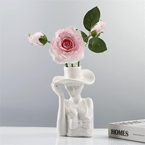 Chunyu Creative Ceramic Vaso Decoração Arte Face Flores da sala de estar casa