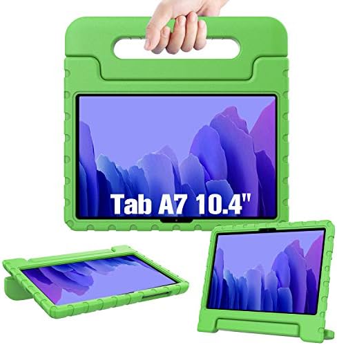 Avawo Samsung Galaxy Tab A7 10.4 Caso Kids 2022/2020 - Caso amigável para crianças à prova de choques para Samsung Galaxy Tab A7 10,4 polegadas 2020/2022, verde