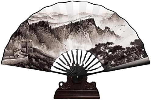 Xialon 33cm pintura de tinta caligrafia fã dobrável de pano dobrável verão ao ar livre Decorativo fã de fã de casa artesanato