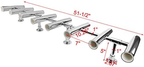 Yaemarine 4 TUBE/5 TUBO/6 TUBO/8 TUBO AJUSTÁVEL AJUSTÁVEL DE ROIMENTO DE RONTAGEM AJUSTÁVEL Os suportes de haste, podem ser