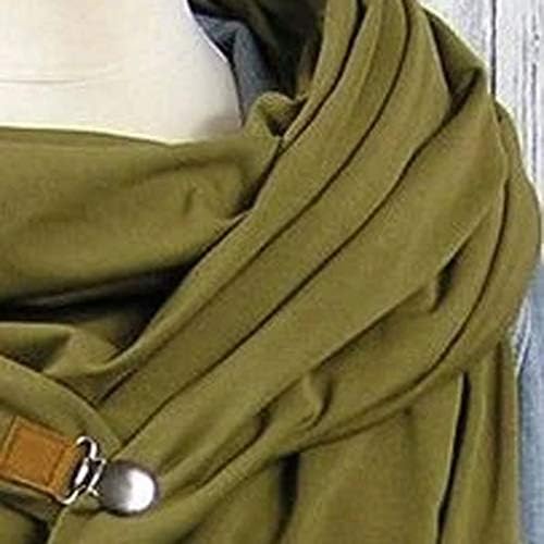 LatINDAY Fashion Winter Women Button Botão macio casual lenços quentes Shawls Bib