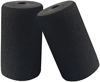 Conjunto de rolos para pés de espuma, um par de rolos de espuma ajustado para o pé substituto da almofada para bancada de peso,