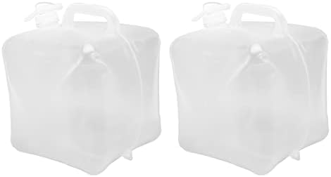 2pcs 10l recipiente de água dobrável com spigot ldpe saco de água dobrável saco de água plástico de armazenamento de água cantina