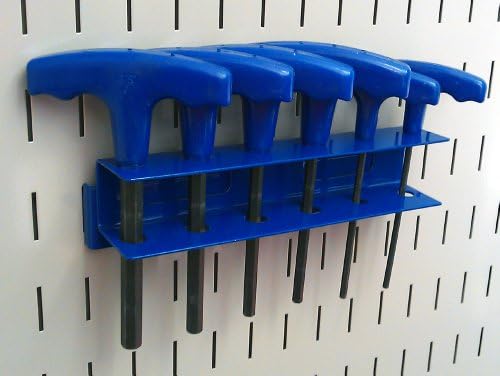 Controle de parede Pegboard o chaveiro do suporte para suporte de metal com fenda de metal pegboard pegboard e placa de ferramentas com fenda - azul