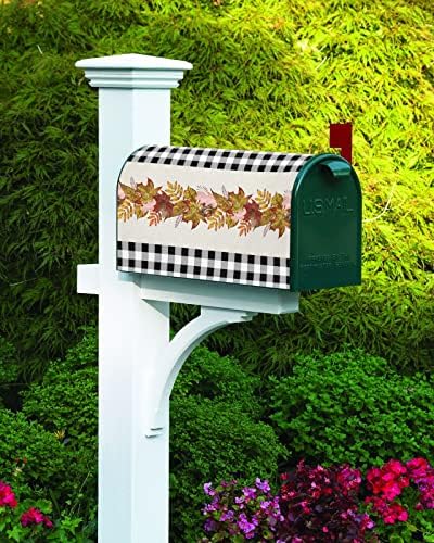 Farmhouse Plaid Mailbox Capa - Primavera Summer O outono de inverno de caixa de correio magnética capas de decoração de