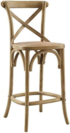 Modway Gear Counter Stool em Natural, 19 x 17,5 x 39,5