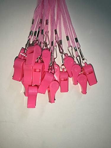 Kaqkiasiog 20 PCS Plástico Asobios altos com cordão para árbitros Coaches Basketball Football Sports Sports Treinamento Evento Lifeguard Survival