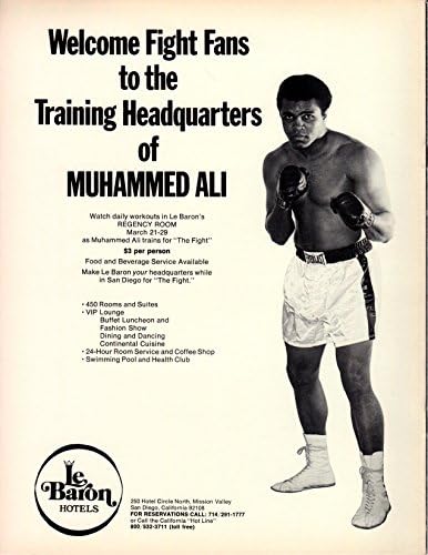 Muhammad Ali vs Ken Norton I no local Programa de boxe 3-31-73 San Diego