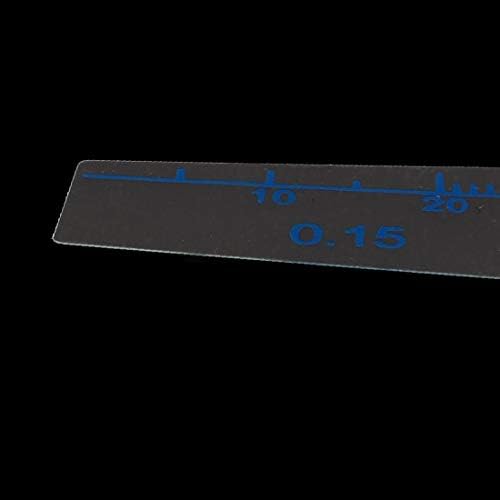 X-Dree 10mm-70mm 0,15mm Espessura Ferramenta de enchimento de gap de bitola de bitola plástico (10mm-70mm 0,15mm Espesor
