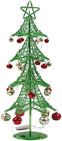 AMOSFUN Natividade Decor Mini Iron Iron Christmas Tree Iron Art Tabel de natal