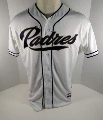 2012 San Diego Padres Rick Renteria 17 Game usou White Jersey SDP0617 - Jerseys MLB usada para jogo MLB