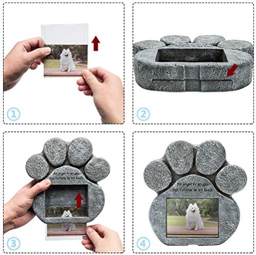 EXPAWLORER PET MEMORIAL SPONES - PAWPRINT DOG CANTELES COM MODAMENTO DE IMAGENS PERFONIZADOS, GORES DE MEMORIAL DOM POR PERDA DE