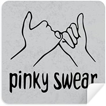 Pinky Black Swear Personalizado Gesto Gestois Tela Cleaner Suede Fabric 2 pacote