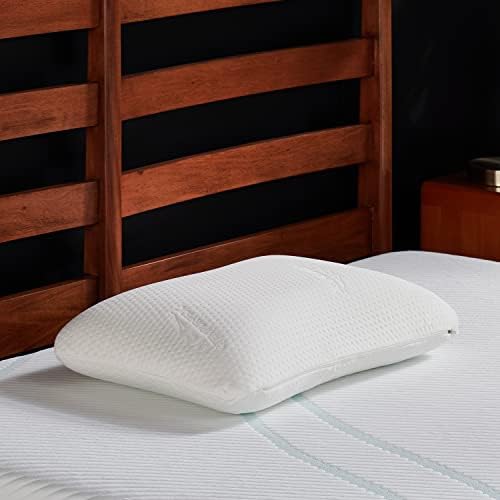 TEMPUR PEDIC SYMPHONCH Pillow Luxury Soft Fenst, Standard, White & Tempur-Protect Protector, Rainha-28,5 x 20, branco