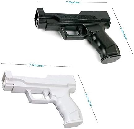 Vtone 2 peças Wii Motion Plus Gun for Wii Remote Controller Sport Video Game