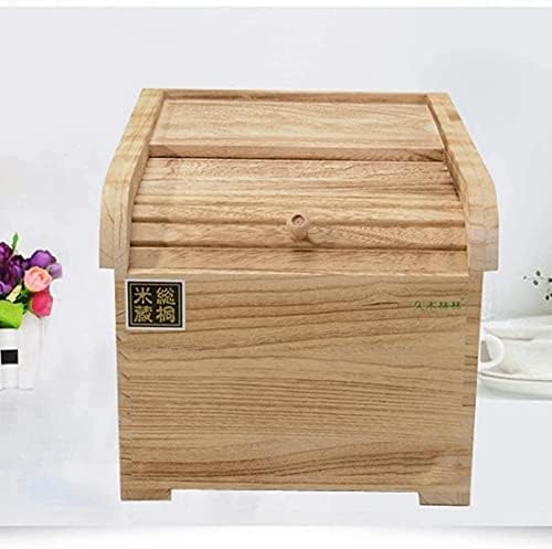 Caixa de armazenamento de arroz de grão de grão Yairmis com tampa, caixa de armazenamento de arroz 15 kg de recipiente de