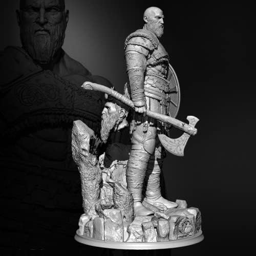 【1/24】 Modelo de miniatura de soldado de resina Soldado antigo kit de modelo de resina guerreira viking