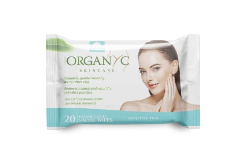 Organyc Certificado Certificado Algodão Organic Facial Beauty Limpos de limpeza - sem alvejante de cloro, corantes,