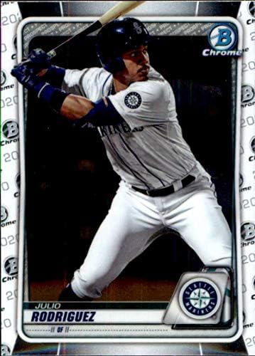 2020 Bowman Chrome Prospects BCP-19 Julio Rodriguez RC Rookie Seattle Mariners MLB Baseball Trading Card