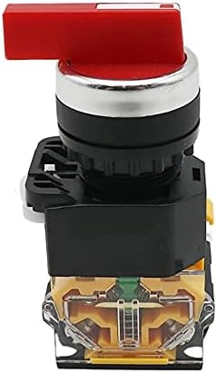 ZLAST 22mm seletor botão rotativo trava momentânea 2NO 1No1NC 2 3 Posição DPST 10A 400V Power Switch ON/OFF