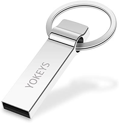 Unidade de flash impermeabilizada, Yokeys 64 GB USB Drive Flash Drive METALChain Memory Stick Drives Penrives Pen Drives