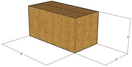 Caixa de 8 x4 x4 | Conjunto de 25 8x4x4 | Caixas de remessa em papel Cubas de embalagem Caixas corrugadas Caixa de discussão de movimentação
