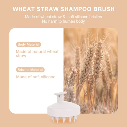 Mushp shampoo de massager de couro cabeludo, lavador de couro cabeludo com cerdas de silicone macias, escova/esfoliante de couro