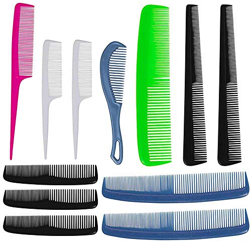 24 PC Pro pente de pente de pente de salão Hairdressing Barber Styling Tools Brushes Plástico