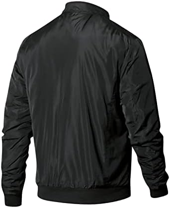 Jaqueta Luvlc para homens, plus size clássico casaco de jaquetas esportivas sólidas, roupas casuais leves e macias de roupas de fora do outono inverno